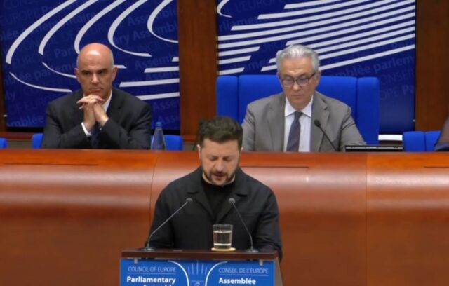 »Гаага – идеальное место для этого», – Зеленский выступил в ПАСЕ с речью о спецтрибунале против России